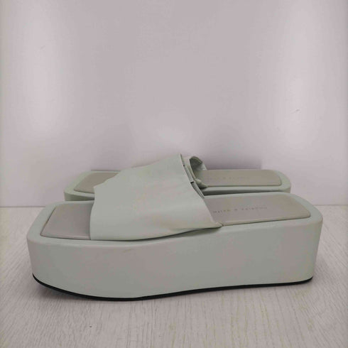 チャールズキース CHARLES & KEITH モーガンプラットフォームスライドサンダル レディース 38