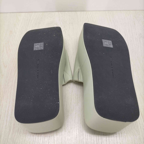 チャールズキース CHARLES & KEITH モーガンプラットフォームスライドサンダル レディース 38