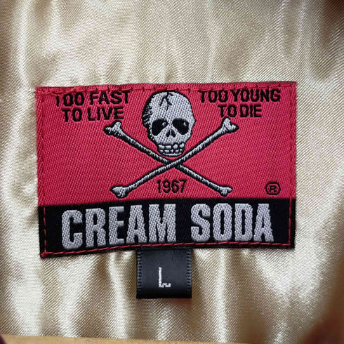 クリームソーダ CREAM SODA ヒョウ柄オープンカラーシャツ メンズ JPN:L