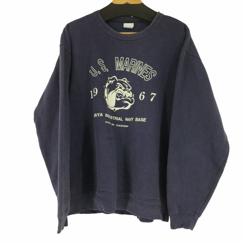 山屋産業株式会社 プリント クルーネックスウェット メンズ JPN:XL