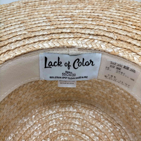 lack of color ラフィアハット レディース 55cm