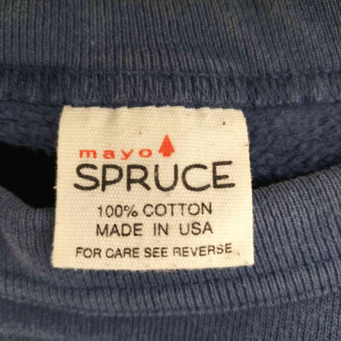 スプルース SPRUCE MADE IN USA ラバープリント クルーネックスウェット メンズ JPN:M