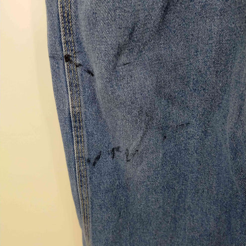 ベルン BERNE Unlined Washed Blue Denim Bib Overall メンズ 38×32