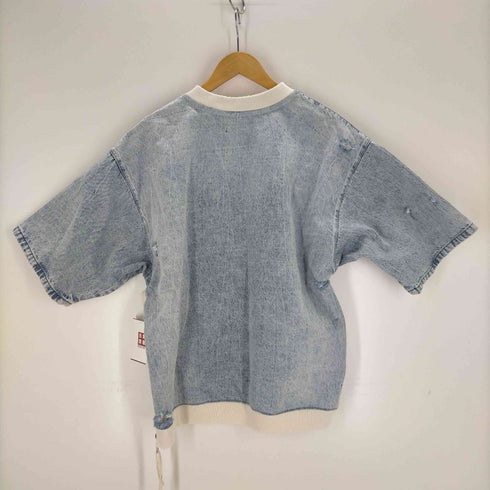 ザラ ZARA ダメージ加工デニムスウェット メンズ S