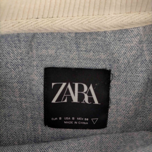 ザラ ZARA ダメージ加工デニムスウェット メンズ S