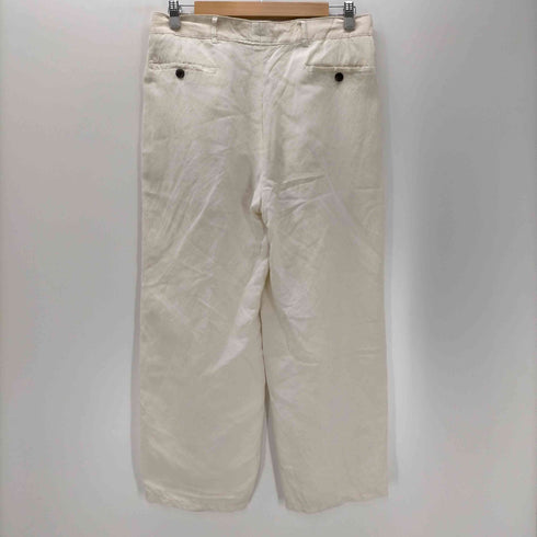 LICONA Vintage リネン混 2タック ワイド スラックスパンツ メンズ