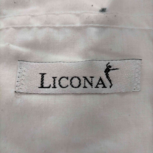 LICONA Vintage リネン混 2タック ワイド スラックスパンツ メンズ