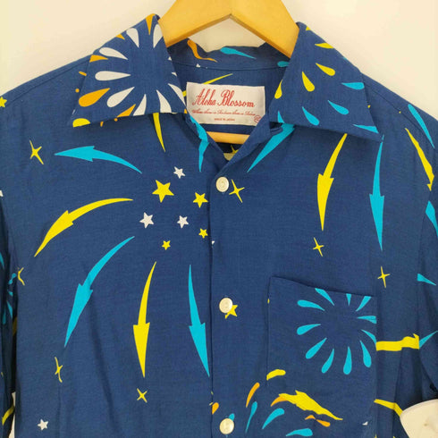 アロハブロッサム Aloha Blossom HANABI ALOHA SHIRT ハナビアロハシャツ メンズ 40