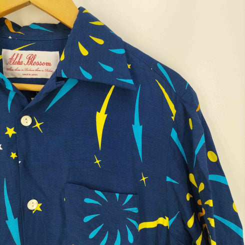 アロハブロッサム Aloha Blossom HANABI ALOHA SHIRT ハナビアロハシャツ メンズ 40