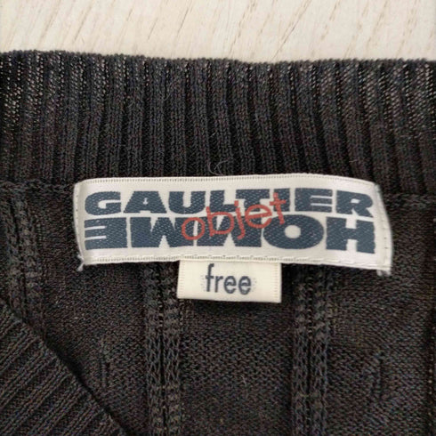 ゴルチエオムオブジェ GAULTIER HOMME objet 00S Vネック コットンベスト メンズ FREE