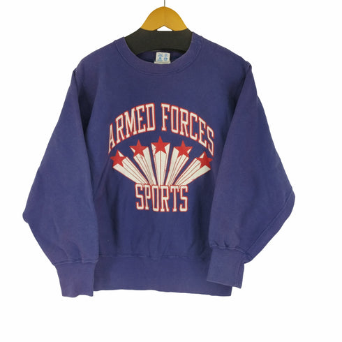 チャンピオン Champion USA製 トリコタグ 軍物 ARMED FORCES リバースウィーブスウェット メンズ import:M