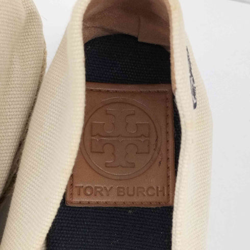 トリーバーチ TORY BURCH エスパドリーユ ウェッジソール クロスサンダル レディース 8B