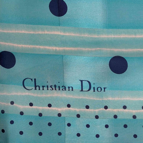 クリスチャンディオール Christian Dior ドット シルクスカーフ レディース