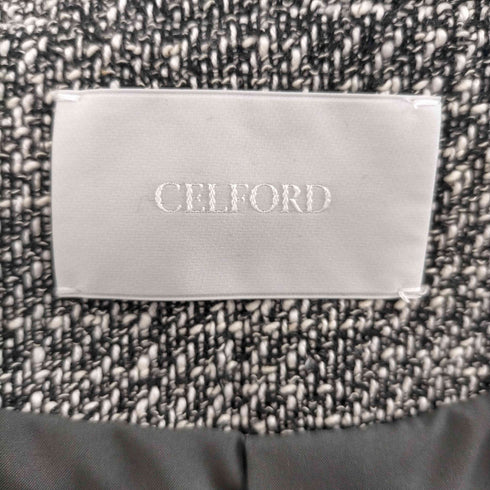 セルフォード CELFORD 23AW ツイードVネックジャケット レディース JPN:36