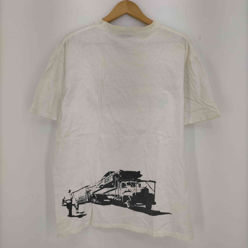 MOMENT MOTOR SPORTS 90s ONEITAボディ シングルステッチ 両面プリント クルーネックTシャツ 裏原 メンズ JPN:L