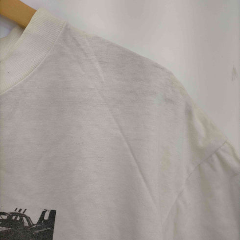 MOMENT MOTOR SPORTS 90s ONEITAボディ シングルステッチ 両面プリント クルーネックTシャツ 裏原 メンズ JPN:L