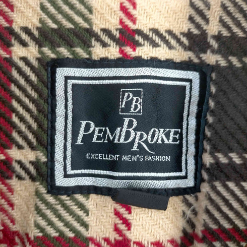 PEMBROKE 裏地チェック ベロアブルゾン レディース L