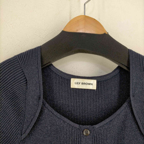 リリーブラウン Lily Brown ラメニットワンピース レディース ONE SIZE
