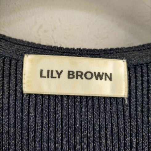 リリーブラウン Lily Brown ラメニットワンピース レディース ONE SIZE