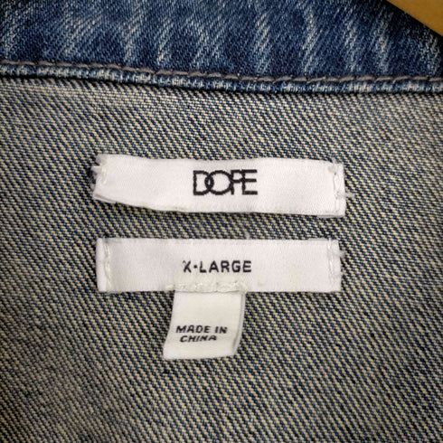 ドープ DOPE ダメージ加工 リペアデザイン デニムジャケット メンズ import:XL