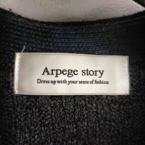 アルページュストーリー Arpege story パールボタンツイードニットライクジャケット レディース JPN:2