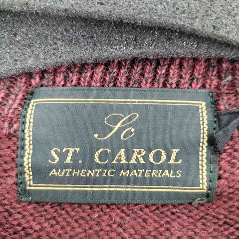 フメイ ST.CAROL ウールアルパカ混 メランジチェックニット メンズ JPN:L