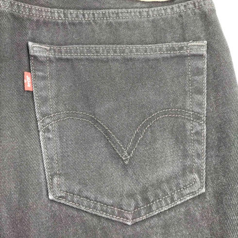 リーバイス Levis 505 REGULAR FIT ジップアップ ストレートブラックデニム メンズ W34 L32