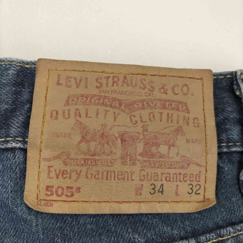 リーバイス Levis 00s 02年07月製 505 ジップアップストレートデニムパンツ ボタン裏230 メンズ W34 L32