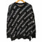 ウノピュウノウグァーレトレ 1PIU1UGUALE3 22SS 113 DROP SHOULDER CREW ダブルジャガード バイアスロゴ総柄 ドロップショルダー クルーネック ニット セーター メンズ 99/V