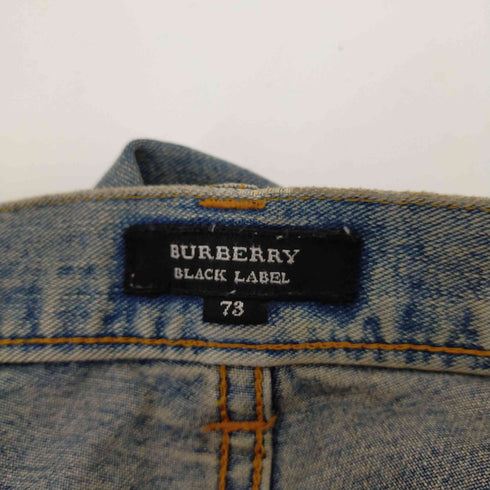 バーバリーブラックレーベル BURBERRY BLACK LABEL ボタンフライ ストレートデニムパンツ メンズ 73