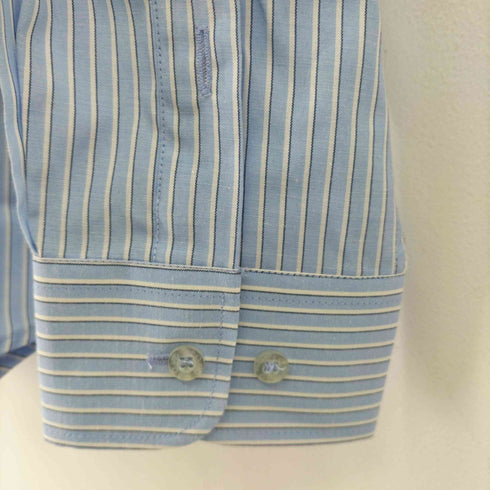 ポロバイラルフローレン Polo by RALPH LAUREN 90-00s スモールポニー刺繍 コットンポリ ボタンダウン ストライプシャツ メンズ import:M