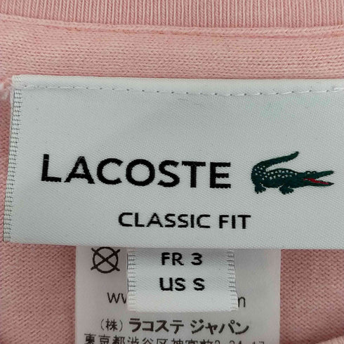 ラコステ LACOSTE ボディーサイズピグメントTシャツ メンズ FR 3