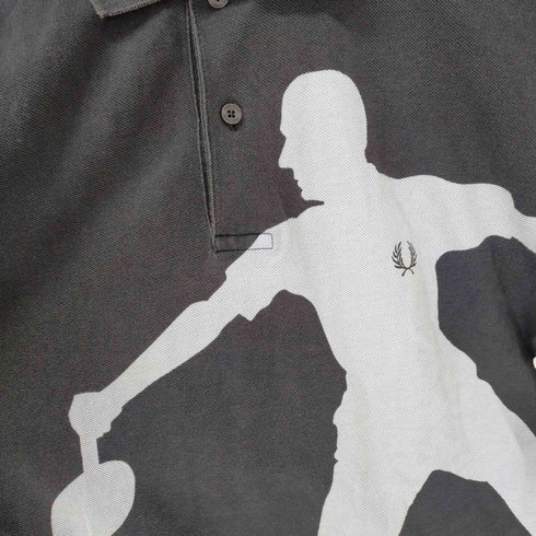 フレッドペリー FRED PERRY 鹿の子プリントポロシャツ メンズ import:S