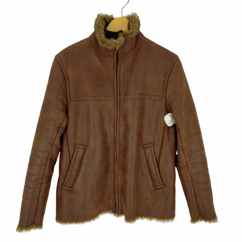 ラドメスメンズビギ Radmess MENS BIGI フェイクレザー裏ボアジャケット メンズ import:M