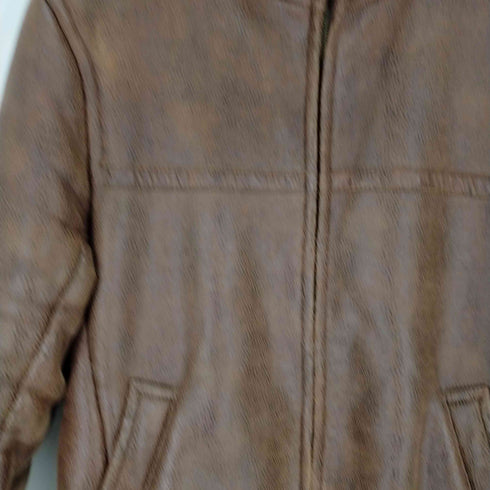 ラドメスメンズビギ Radmess MENS BIGI フェイクレザー裏ボアジャケット メンズ import:M