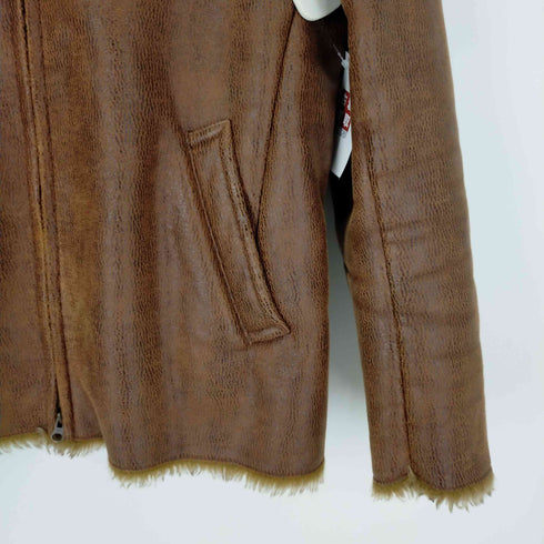 ラドメスメンズビギ Radmess MENS BIGI フェイクレザー裏ボアジャケット メンズ import:M