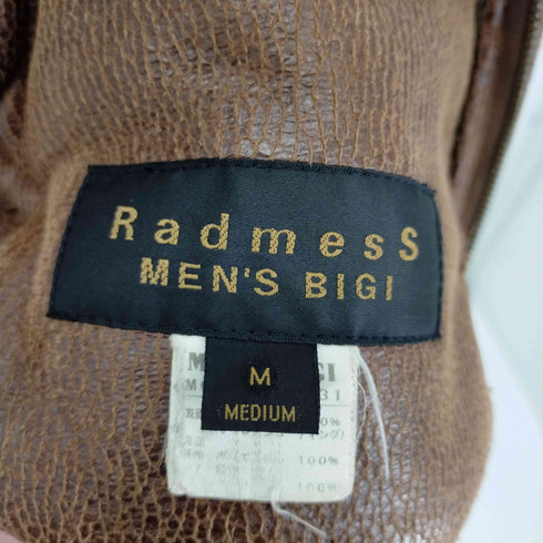ラドメスメンズビギ Radmess MENS BIGI フェイクレザー裏ボアジャケット メンズ import:M
