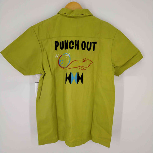 ROTAN ステッチデザイン半袖シャツ PUNCH OUT メンズ import:M
