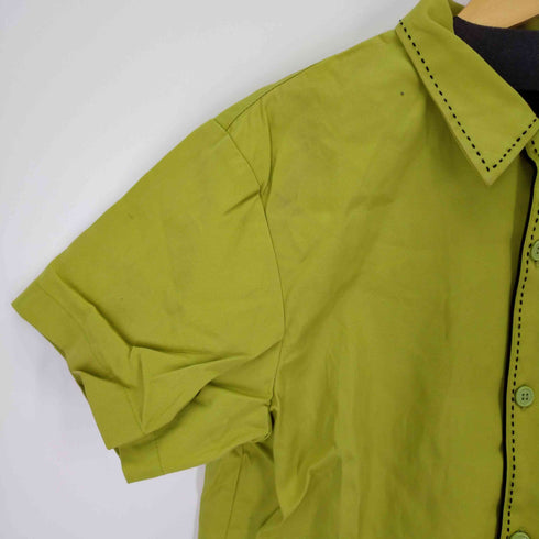 ROTAN ステッチデザイン半袖シャツ PUNCH OUT メンズ import:M