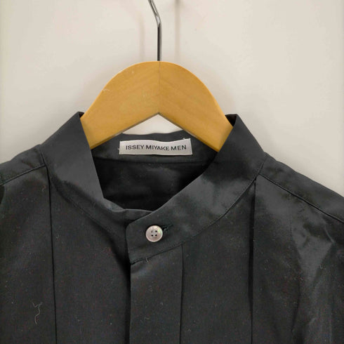イッセイミヤケメン ISSEY MIYAKE MEN 90S 97AW バンドカラー プリーツデザインシャツ メンズ JPN:M