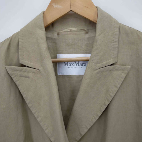 マックスマーラ MAX MARA ATELIER LINEN COAT レディース 34