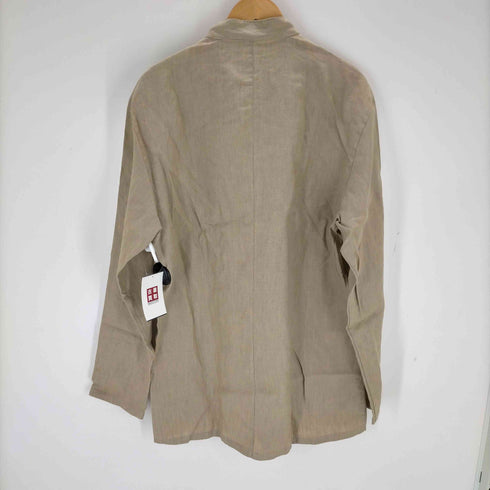 アルマーニコレツィオーニ ARMANI COLLEZIONI OLD 比翼バンドカラーリネンシャツ メンズ EUR:52