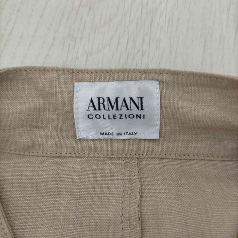 アルマーニコレツィオーニ ARMANI COLLEZIONI OLD 比翼バンドカラーリネンシャツ メンズ EUR:52