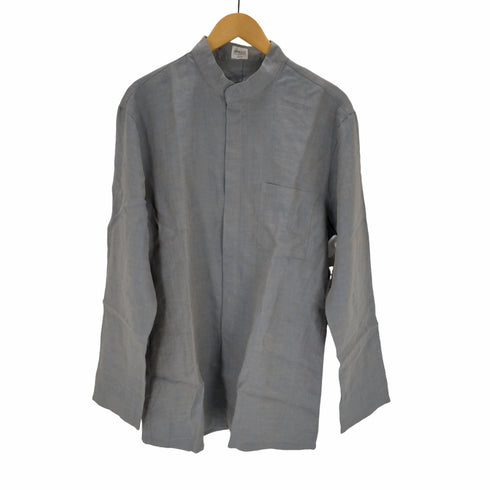 アルマーニコレツィオーニ ARMANI COLLEZIONI OLD 比翼バンドカラーリネンシャツ メンズ EUR:48