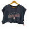 リー Lee 00S チームロゴプリント リメイク クルーネックTシャツ レディース import:XXL