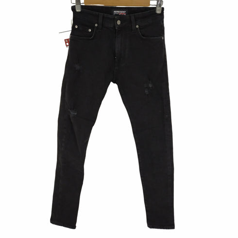 リプレゼント REPRESENT DISTRESSED DENIM ブラック メンズ 28