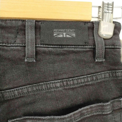リプレゼント REPRESENT DISTRESSED DENIM ブラック メンズ 28