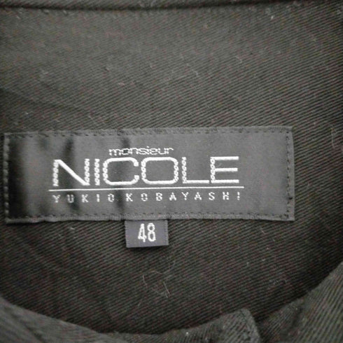 ニコル NICOLE OLD 比翼 シワ加工 コットンジャケット メンズ 48