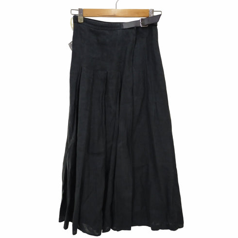 マックスマーラ MAX MARA Linen Pleated Wrap Skirt レディース 36