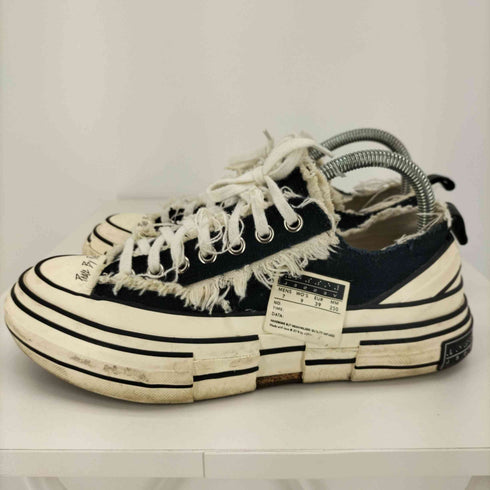 ヴェセル XVESSEL G.O.P Lows Black ローカット キャンバス フリンジ スニーカー メンズ JPN:25